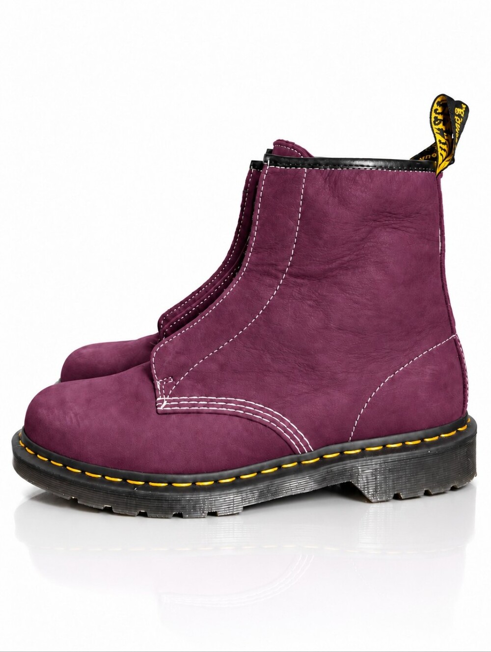 DR. MARTENS 1460 LACELESS Boots Women's Size 11 Purple Buttersoft Wp NEW